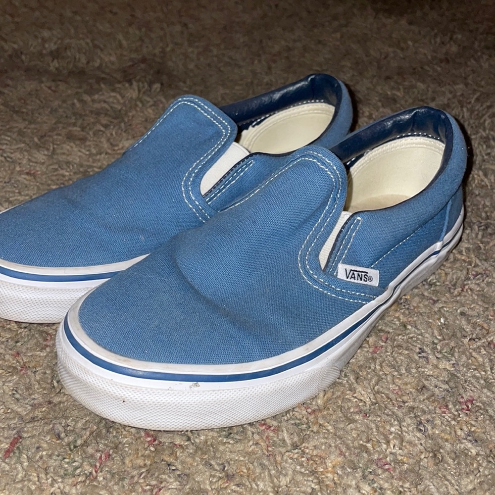 Blue Slip-On Vans